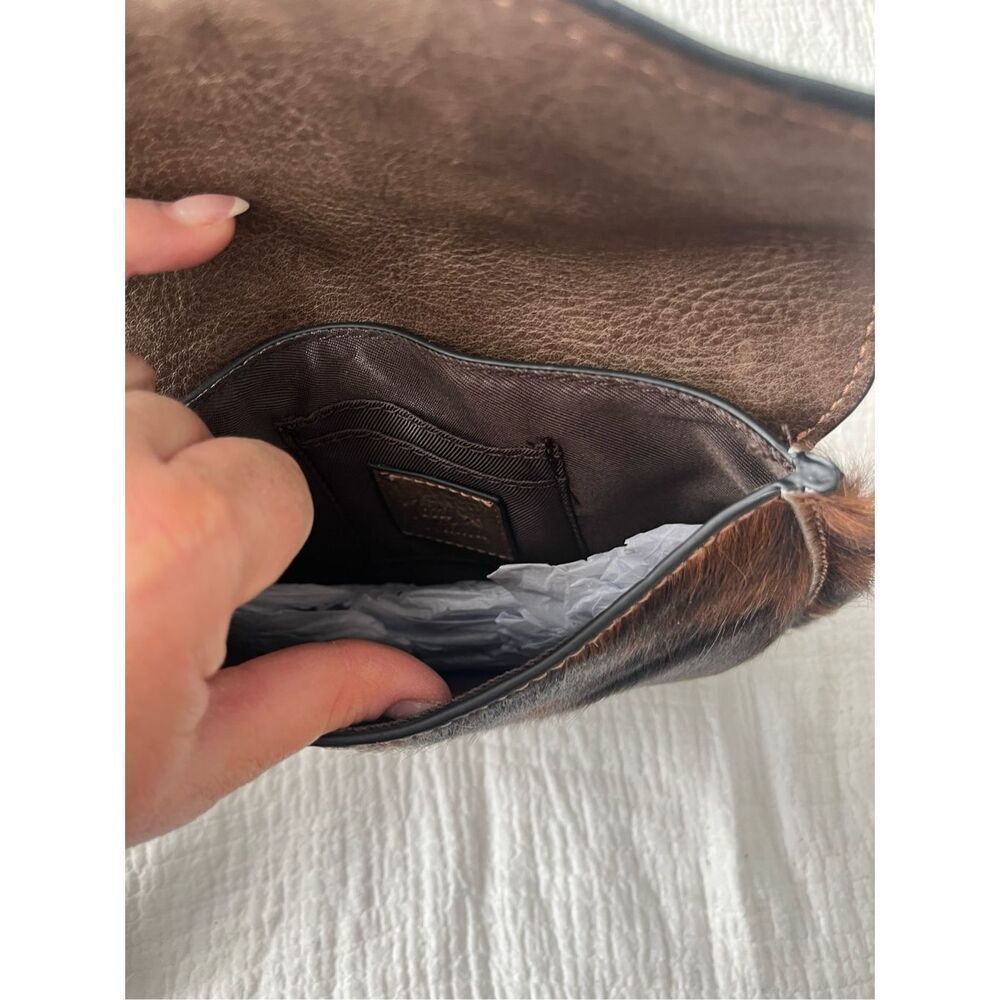 Tony Lama Western Brindle Cowhide Hair Wristlet Wallet NEW NWT - Picture 2 of 5